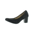 thumbnail image 1 of Naturalizer Womens Naomi Faux Leather Stacked Dress Heels Black 9 Wide (C,D,W), 1 of 3
