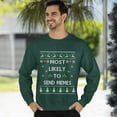 thumbnail image 3 of Funny Christmas Sweatshirt, Send Memes Ugly Christmas Sweater, Internet Humor Xmas Sweater, 3 of 5