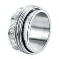 thumbnail image 1 of 925 Rings for Womens,Vintage Women's Decompression Ring Women's Ring Is Suitable Rotatable Rings Styling, 1 of 3