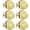 Brushed Gold, variant on Matte Black Exterior Door Knob and Single Cylinder Deadbolt, Entry Locksets with Lock and Key 1 Pack Set