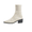 06#Beige, variant on Sock Ankle Boots For Women'S Knit Chunky Low Heel Stretch Bootie Fashion Breathable Comfortable Almond-Toe Block Heeled Slip On Elastic Dress Chelsea Boots For Fall & Winter