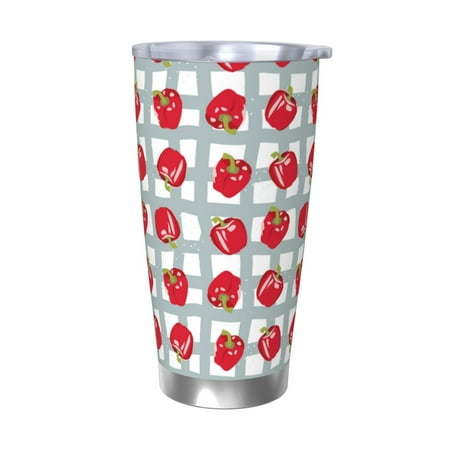 

Bingfone Sweet Red Fruit for 20 Oz Stainless Steel Travel Mug Double Wall Water Coffee Cup for Home Office Outdoor Works Great for Ice Drinks and Hot Beverage-Without Straw