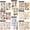 Kits, variant on Golden Christmas Rub On Transfers Stickers 2 sheets for Crafts Cloth Glass Acrylic Wood Furniture Small Vintage Junk Journal Supplies Scrapbooking Items
