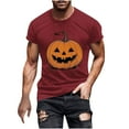 thumbnail image 2 of Handshe Men's Halloween Printed Round Neck Short Sleeve T-Shirt - Casual Daily Wear, 2 of 5