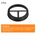 thumbnail image 3 of Mason Jar Toothbrush Holder Lid, 3pack - 304 Stainless Steel Wide Mouth Bathroom Accessories(Matte Black), 3 of 6