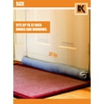 thumbnail image 6 of Door Draft Stopper Blocker - Gray Under Door Weather Insulator Seal 37 inches BK, 6 of 7