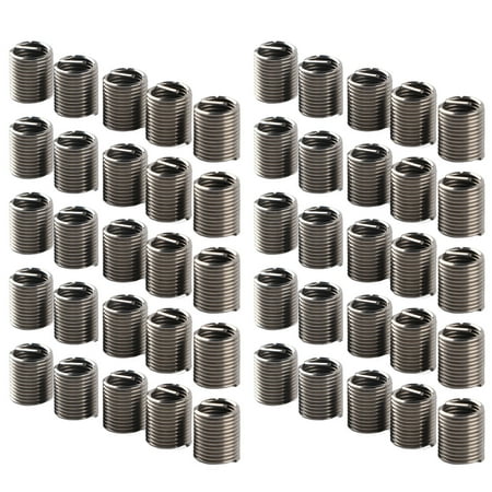 

50Pcs Thread Inserts M10x1.25 Male Female Thread Nut Reducing Nut Thread Inserts Repair Tool Stainless Steel Fastener