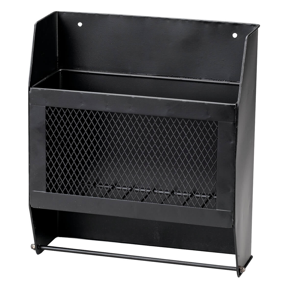 Metal Double Toilet Paper Holder with Organizer