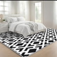thumbnail image 6 of Curtilage Washable Area Rugs for Living Room, 8'x10 Diamond Geometry Washable Rugs, Non-Slip Soft Low Pile Stain Resistant Carpet for Bedroom, Office, 6 of 11