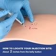 thumbnail image 4 of Eztrain Belly Injection Simulator, Subcutaneous Injection Training Pad, 4 of 6