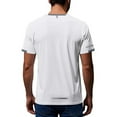 thumbnail image 5 of Iugvhana Men's Mesh Ice Silk Training T-Shirts Seamless Tops Short Sleeve Crewneck T-shirt Quick Drying Sport Running Tee White M, 5 of 9