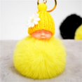thumbnail image 2 of Llaveros de muñeco de bebé para mujer, llaveros de felpa de piel sintética, pompón esponjoso, bolsa de juguete, envío directo, 2 of 5