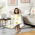 thumbnail image 4 of Cozy Plush Cute Duck Pattern Wearable Blanket Hoodies for Bedding Travelling Yellow Ducks Hooded Blankets for Women Men Adults Duck Lovers Decor Birthday Gifts 60×80 Inch, 4 of 5