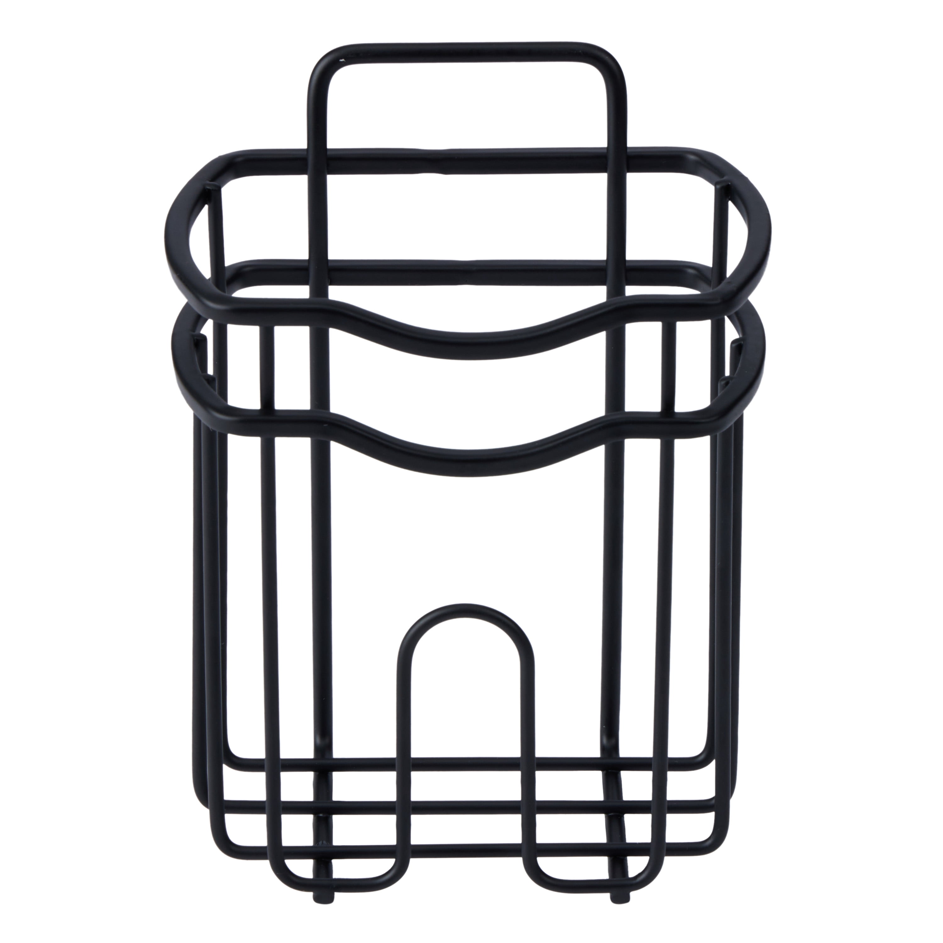 Bath Bliss 5 Piece Adhesive Shower Caddy Organizer in Matte Black
