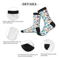 thumbnail image 4 of KLL Block Dinosaur Print Cool Socks Men's Women's Crew Socks Funny Crazy Novelty Stockings, 4 of 7