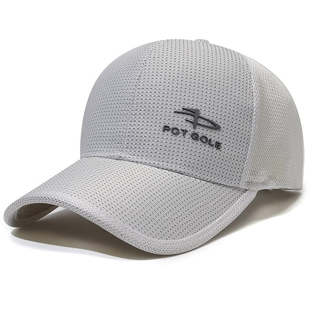 Unisex Mesh Brim Tennis Cap Outside Sunscreen Quick Dry Adjustable Baseball Hat