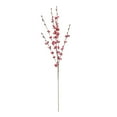 thumbnail image 2 of Artificial Plum Blossom Verdsylv Artificial Plum Blossom Bouquet, Realistic Floral Arrangement for Diy Home Decor, Wedding Table Centerpieces & Vase Decoration, Floral Table Centerpiece, Red, 2 of 9