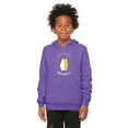 thumbnail image 2 of Daxton California Republic Youth Unisex Pullover Hoodie Mid-Weight Fleece Sweatshirt, Purple, X-Large, 2 of 3