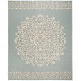 thumbnail image 2 of SAFAVIEH Outdoor LND183L Linden Collection Cream / Aqua Rug, 2 of 7