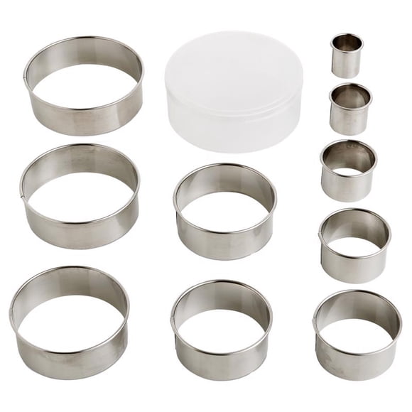 Juego de cortadores para hornear Mrs. Anderson's Baking de acero inoxidable