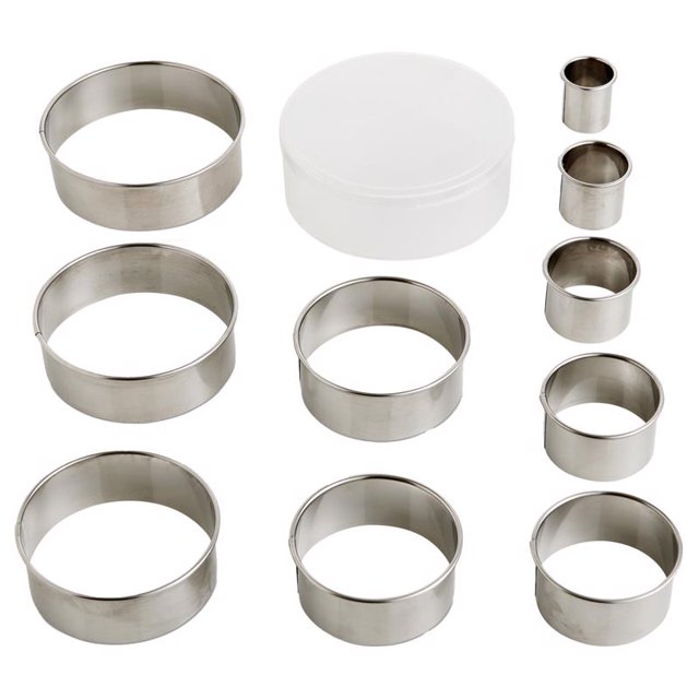 Juego de cortadores para hornear Mrs. Anderson's Baking de acero inoxidable
