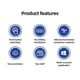 thumbnail image 2 of Toilet Paper Holder Wall Mounted Self Adhesive Toilet Tissue Box No Drilling Waterproof/Dustproof Paper Roll Dispenser for Bathroom Toilet, 2 of 5