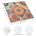 thumbnail image 3 of PHYHOO Flowers Mandalas Cloth Napkins Soft Patchwork Pattern in Ethnic Style Polyester Dinner Napkin for Family Restaurant Weddings Parties 2 PCS, 3 of 7