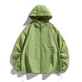 thumbnail image 2 of BinBiL Mens Lightweight Full Zip Sun Protection Hoodie Jackets Long Sleeve Hiking Outdoor Performance Shirt Sunscreen Suit Long Sleeved Hooded Casual Jacket Green 4(S), 2 of 6