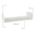 Wallniture Bali Floating DVD Shelf Media Organizer Set of 6 UShape