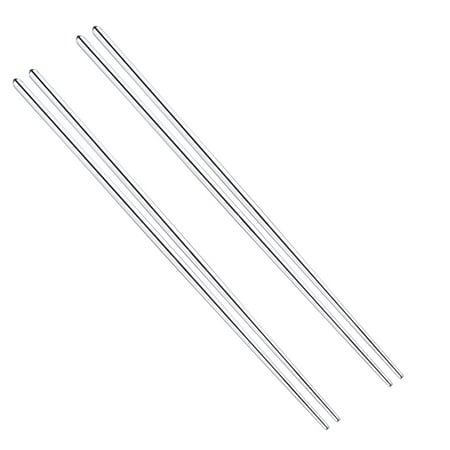 

2 Pair of Stainless Steel Extra Long 14 Inch Hot Pot Chopsticks Cooking Frying Noodle Chopsticks (Silver)