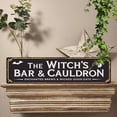 thumbnail image 6 of Rustic Halloween Decorative Sign - ''Black Cat Apothecary'' Metal Sign, 16x4 Inch - Vintage Room Art Sign For Home, Garden, Patio, Yard, Bar or Cafe, Garage Wall Decor, Halloween Decor, 6 of 7