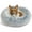 Denim, variant on Best Friends by Sheri Original Calming Donut Dog and Cat Bed, Shag Faux Fur, Denim Blue, XL (45x45")
