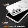 thumbnail image 2 of Decase Magnetic Case for Samsung Galaxy S25+,Compatible with Mag-safe,Military-Grade Protection,Slim Stylish Non-Yellowing Shockproof Case for Samsung Galaxy S25+,Clear Anti-Scratch Back Cover,Clear, 2 of 8
