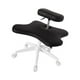 thumbnail image 5 of Silla de patas cruzadas con ruedas, altura ajustable, silla para juegos, silla para arrodillarse, cómoda silla de oficina para sala de estar y hogar Negro, 5 of 8