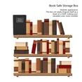 thumbnail image 3 of Book Safe Storage Box, Stainless Steel Moisture Resistant Secret Hidden Book Shape Case Anti Theft  for Office Red,Black, 3 of 7