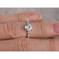 thumbnail image 4 of Artdeco 1.50 Carat Moissanite Diamond Engagement Ring with 18k Gold Plating, 4 of 4