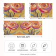 thumbnail image 2 of Yayeee Pillowcase Queen Size Set of 2 Satin Wrinkle Resistant Pillow Case, Purple Abstract Floral, 2 of 8