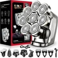 thumbnail image 1 of SweetLF Head Shavers for Bald Men , 8D Rotary Detachable Balder Shavers 6-in-1, IPX7 Waterproof Dry Wet Rechargeable Electric Razor Grooming Kit for Men, 1 of 9