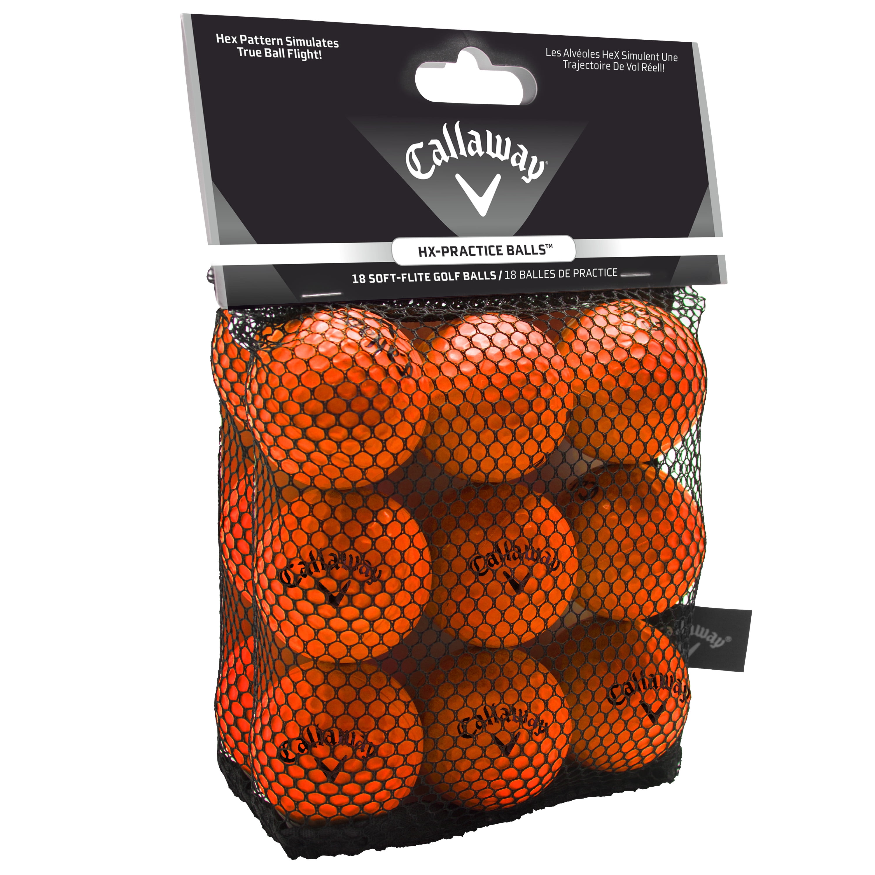 Callaway HX Practice Golf Balls - 18 Pack - Orange