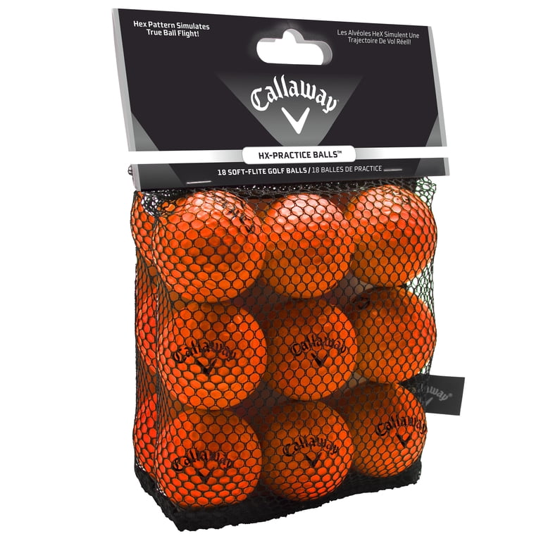 Callaway HX Practice Golf Balls - 18 Pack - Orange - Walmart.com
