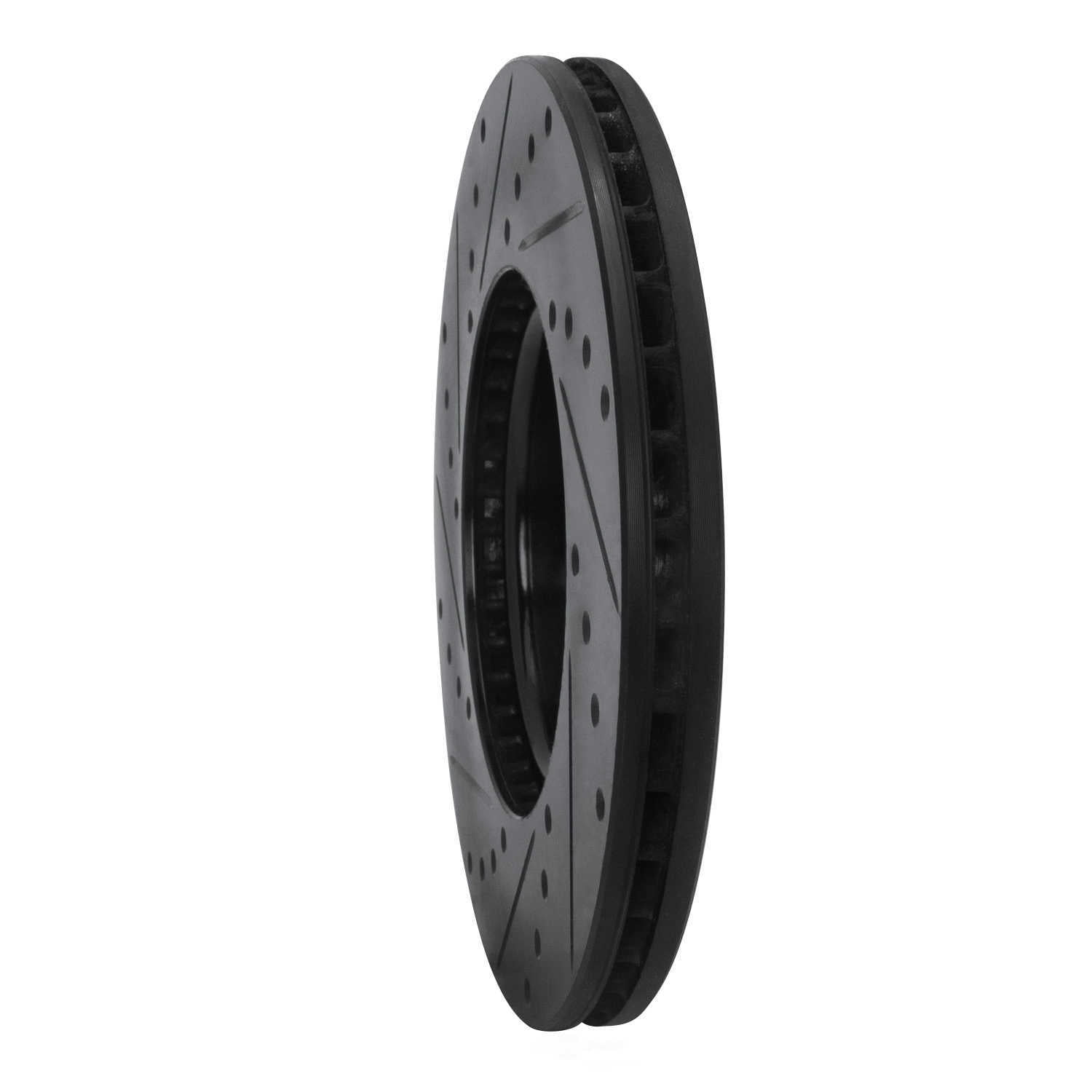Dynamic Friction Company 633-65015R DFC Brake Rotor - Drilled And Slotted - Black