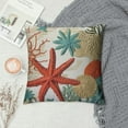 thumbnail image 2 of Nawypu  Throw Pillow Covers Pillow Covers Decorative Pillow Covers Beach Seashell Coral Starfish Ocean Theme Modern Home Decor Square Cushion for Bed Sofa Decorative, 2 of 5