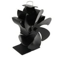 thumbnail image 3 of Ventilador ecológico de 6 aspas para estufa, color negro, resistente a altas temperaturas, con arranque automático, ahorrador de energía y alimentado por calor para el hogar., 3 of 14