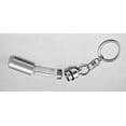 thumbnail image 2 of Silver Pill Holder with Large ANGEL WINGS on Swivel Stainless Steel Keychain - Includes Velvet Pouch, 2 of 3