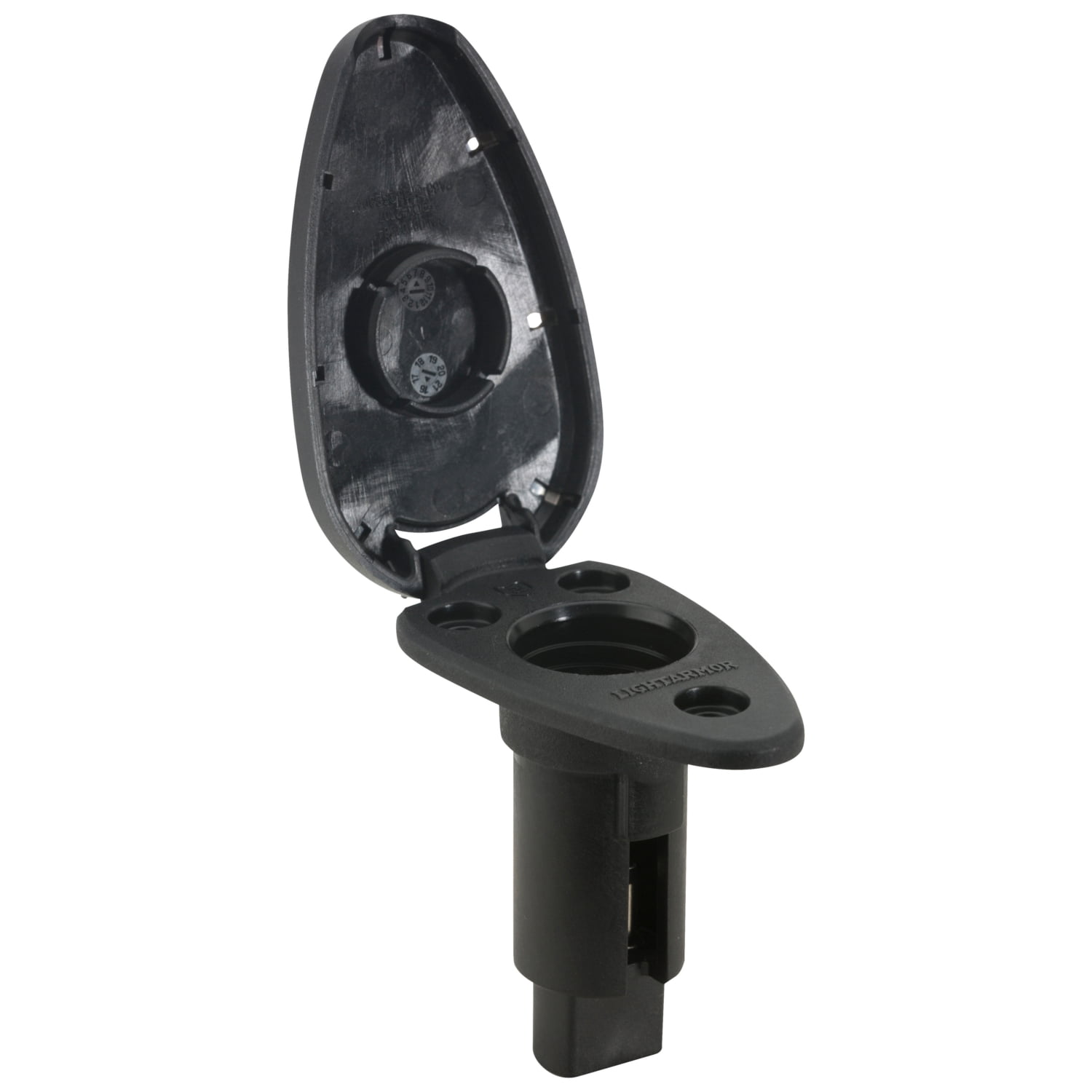 Attwood Marine 910T2PSB-7 LightArmor Teardrop Series 2-Pin 316 S.S.Plug-In Base