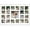 White, variant on Rustic White Matted Wedding Photo Collage Frame - (20) 4" x 4" and (1) 8" x 8" Photos - Great For