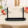 thumbnail image 6 of FVDPWYE Entryway Tray Key Bowl Elegant Storage Holder Jewelry Dish Organizer for Desktop Black Double, 6 of 9