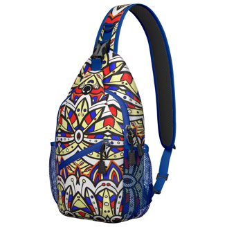 Boho Cactus Sling Backpack – Southwestern Succulent  display picture 1
