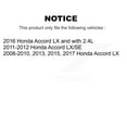 thumbnail image 2 of CMX Front Rear Disc Brake Rotors and Ceramic Pads Kit for Car Honda Accord K8C-100987, 2 of 11