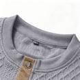 thumbnail image 6 of Miqool Men's Casual Sweatshirt Stand Collar Quarter Button Long Sleeve Lightweight Pullover Sweater Tops, 6 of 8